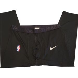 Nike Pro NBA Player Issued 3/4 Compression Tights Black Size XXL NWOT!